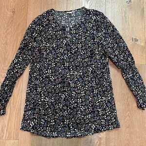 J Jill floral blouse size small